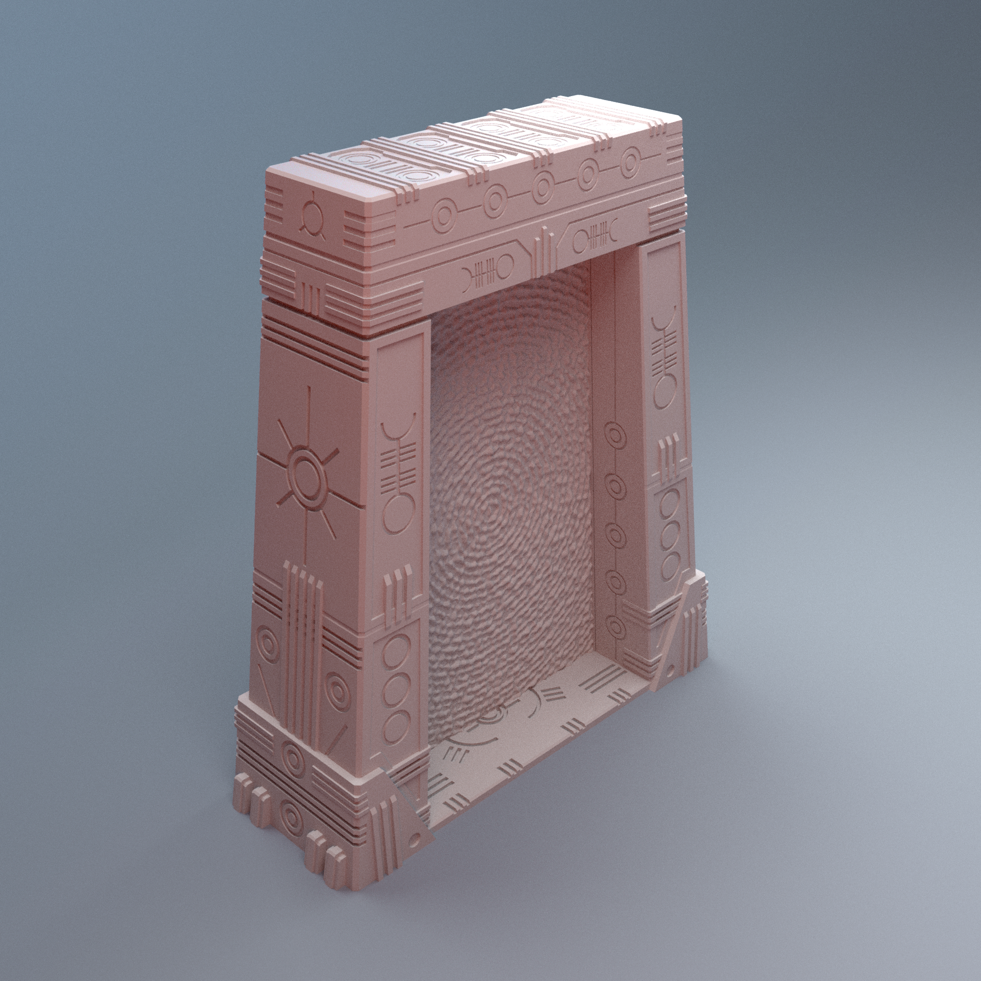 Scifi Grimdark NekroWorld Portal Gate